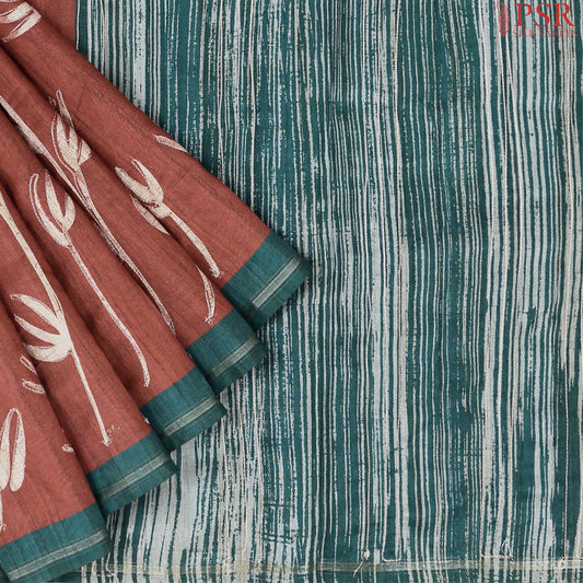 Auburn Semi Dupion Saree