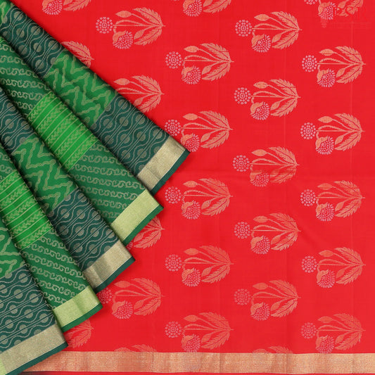 Green & Green Soft Silk Saree