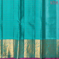 Dark Purple Kanchipuram Silk Saree