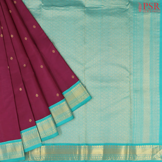 Maroon Fancy Kanchipuram Silk Saree