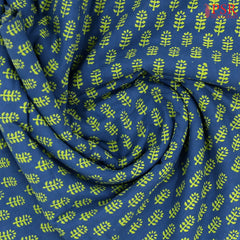 Indigo Blue Jaipur Cotton Print Running Material