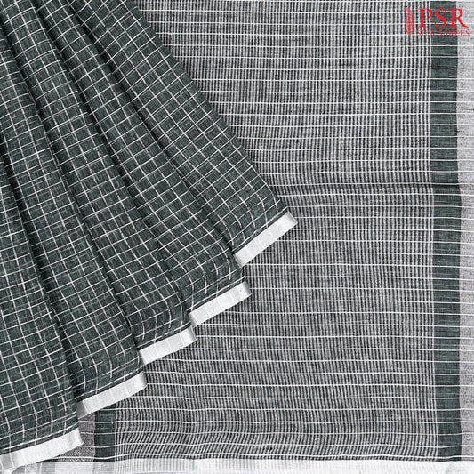 Pine Grove Linen Saree