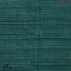 Dark Green Kosa Embroidery Saree