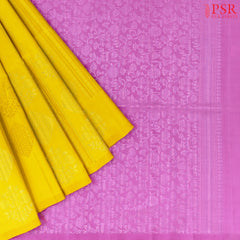 Tuscany Yellow Soft Silk Saree