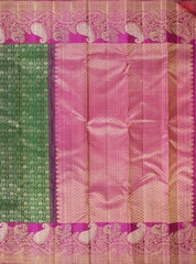 Emerald Green Bridal Kanchipuram Silk Saree