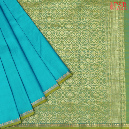 Capri Blue Arani Silk Saree