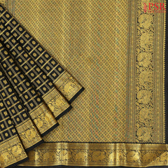 Black Kanchipuram Silk Saree