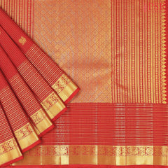 Barn Red Kanchipuram Silk Saree