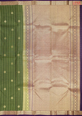 Olive Green Fancy Kanchipuram Silk Saree