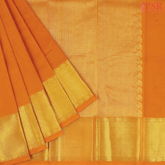 Marigold Orange Cotton Silk Saree