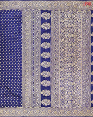 Dark Blue Georgette Silk Saree