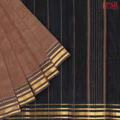 Caramel Brown Kanchi Cotton Saree