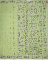Pistachio Green Bengal Cotton Saree