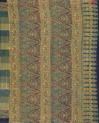 Dark Green Jaipur Cotton Printed Saree