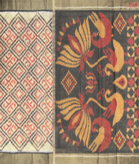 Beige Semi Patola Silk Cotton Saree