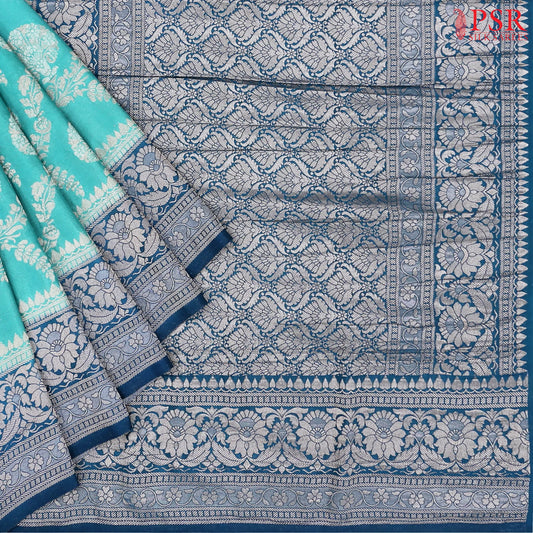 Aqua Lake Georgette Saree