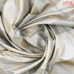 Beige & Grey Soft Art Silk Saree