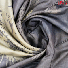 Cool Grey Kadhi Tussar Silk Saree