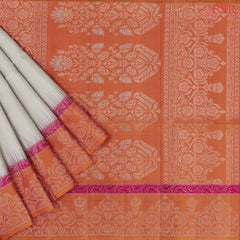 Gainsboro Grey Soft Silk Saree