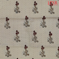 Beige Hacoba Embroidery Running Material