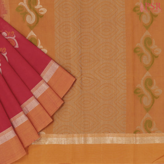 Red Kovai Cotton Saree