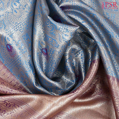 Tint Blue Art Silk Tissue Saree