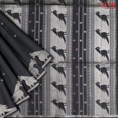 Black Soft Silk Saree