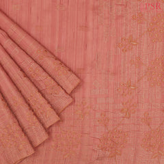 Sienna Orange Kosa Embroidery Saree