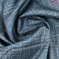 Prussian Blue Semi Tussar Saree