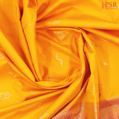 Amber Yellow Soft Art Silk Saree
