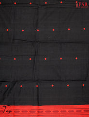 Black Jamdani Cotton Dress Material