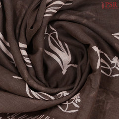 Brown Linen Saree