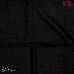 Black Jamdani Cotton Dress Material