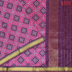 Dark Purple Soft Patola Dress Material