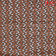 Dark Mustard Brown Semi Tassar Ikkat Print Running Material
