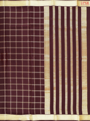 Brown Mysore Silk Saree