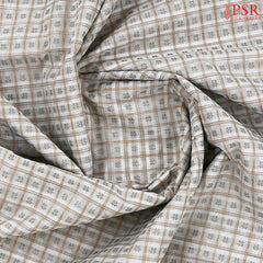 Floral White Kalakshetra Kovai Cotton Saree