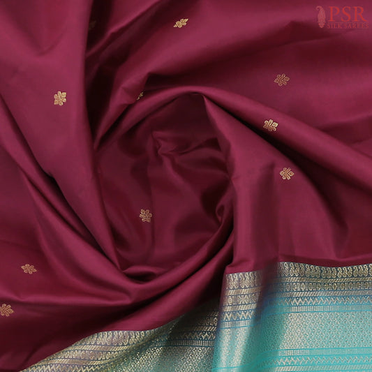 Maroon Fancy Kanchipuram Silk Saree