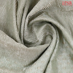 Sage Green Crushed Tissue Silk Saree