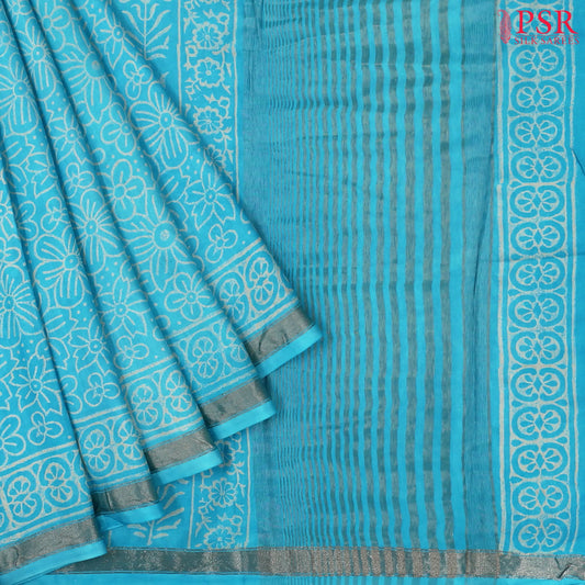 Light Blue Modal Silk Saree