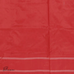 Floral White Pochampally Silk Ikat Saree