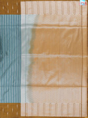 Teal Grey Soft Art Silk Saree