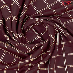 Brown Mysore Silk Saree