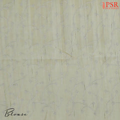 Floral Beige Kosa Embroidery Saree