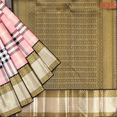 Bubblegum Pink Kanchipuram Silk Saree
