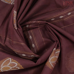 Dark Burgundy Kovai Cotton Saree