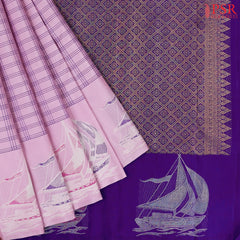 Light Lilac Kanchipuram Silk Saree