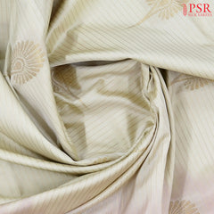Light Cream Beige Soft Art Silk Saree