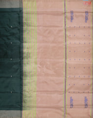 Bottle Green Vazhainaar Silk Saree