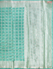 Light Sea Green Chiniya Silk Saree